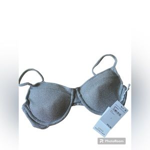 Good American NWT M glitter bikini top
